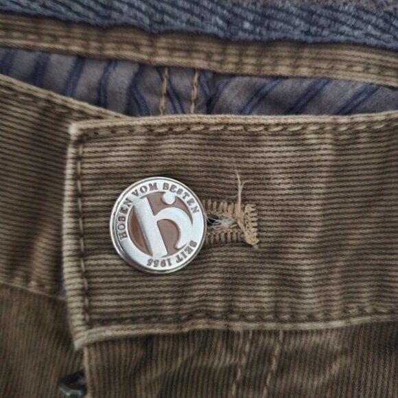Hiltl The Ultimate Trousers Two Face Button & Zip Fly Brown Corduroy Jeans Sz 33 - Picture 5 of 16